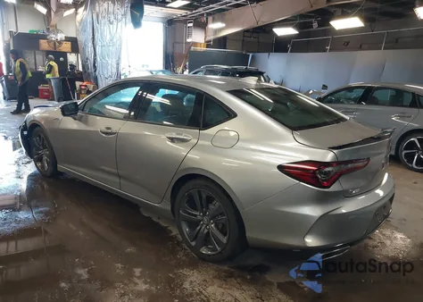 2021 Acura Tlx Tech A из США, поврежденный, VIN 19UUB5F56MA016071